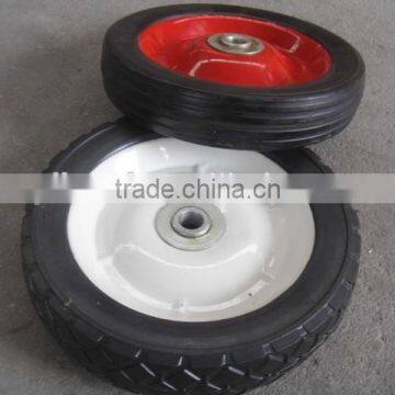 7" solid rubber wheel, semi pneumatic wheel 7"x1.5