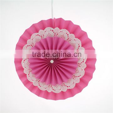 Handmade Paper Rosettes DIY paper fans for wedding hanging decorations