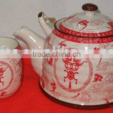 Hot Sell Ceramic Tea Pot Set With Various Patterns
