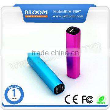 High quality metal portable power bank ,smart mobile power bank 2600mah