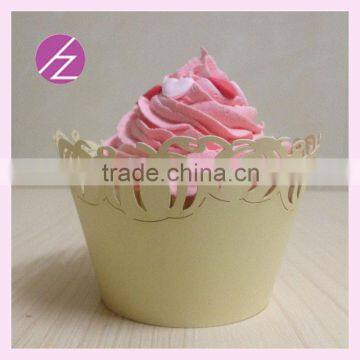 Hot Sale Laser Cut Paper Pumpkin Wedding Lace Cupcake Wrappers Wholesale Laser Cutting Cupcake Paper Cup Wrappers Elegant DG-106 photo-2