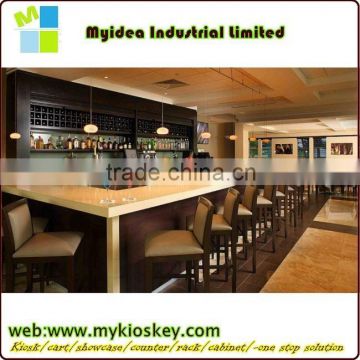 Elegant cafe and restaurant bar counter design for sale.