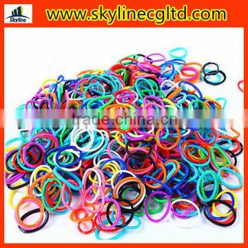 Top quality hot selling colorful loom bands DIY silicone bands for bracelets