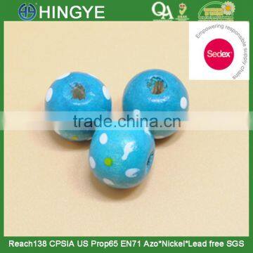 Sedex Audited Factory 2 Pillar Painted Wood Beads