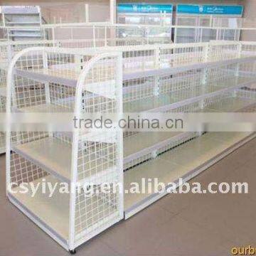 metal wire shelf,gondola mesh back panel shelf