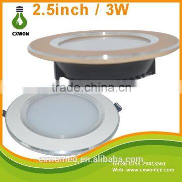 High Power Ultra Slim Dimmable Mini Led Downlight 3W with CE RoHS 3 Years Warranty