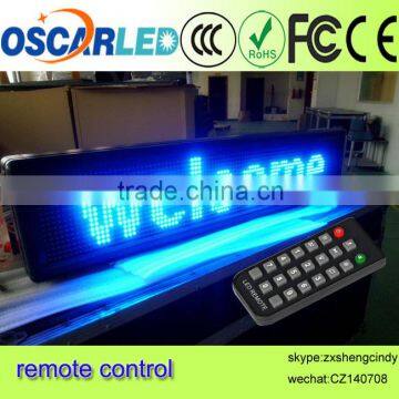 semi-outdoor single color remote led sign