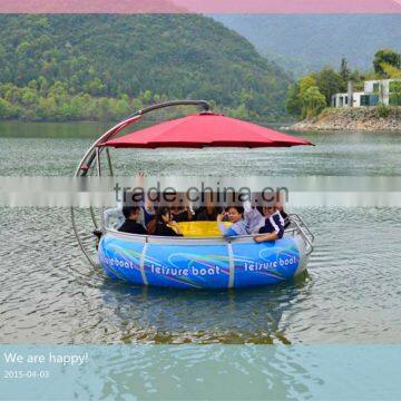 Plastic rowing pontoon boat