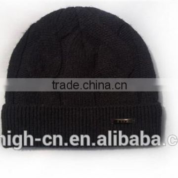 Wholesale winter knitted wool hat for men