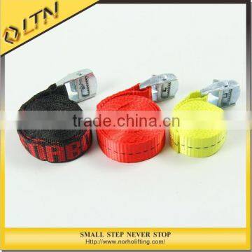 High Quality Polyester Ratchet Tie Down&Double J hook&safety belt
