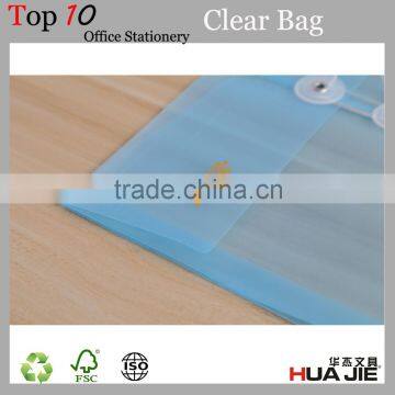 Plastic Clear A4 PP File Folder Bag With Button photo-4