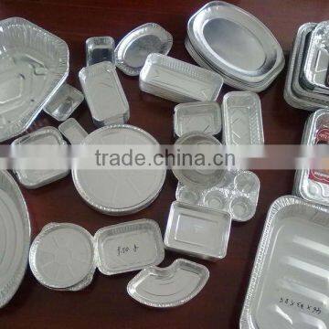 different shape household aluminum foil container