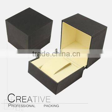 Personalized black single paper watch box