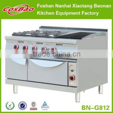 (BN-G812) Stainless steel kitchen gas Cooking Range with barbecue gas grill/burner cooker grill/gas stove barbecue gas grill                        
                                                Quality Choice