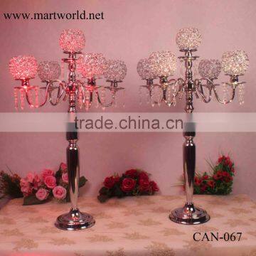 Romantic Crystal Wedding Centerpiece Candelabra Centerpiece Wedding Table Centerpieces for Wedding&party Decoration(CAN-067) Supplier's Choice photo-2