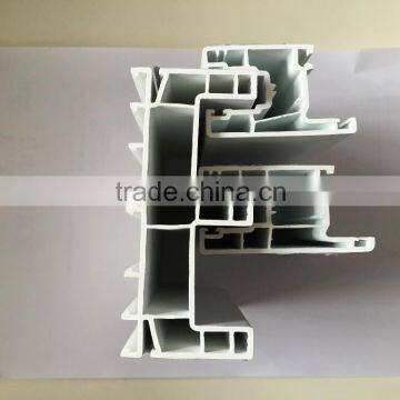 UPVC sliding window extrusion profile in white