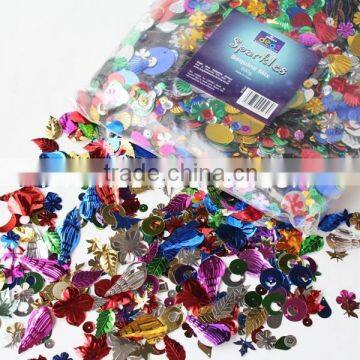 A variety of shapes rich and colorful Sequins