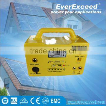 EverExceed Solar Home System with 12v deep cycle battery