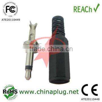 Assembly typed 3.5mm mono plug for audio&video