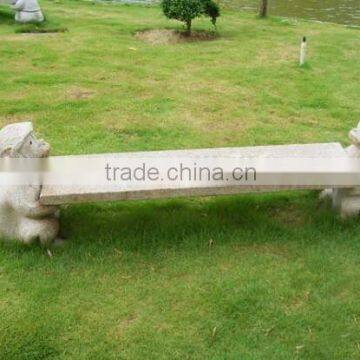 Animal Designs Granite Stone Outdoor Bench