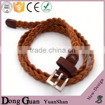2016 Hot Sale High Density Glitter Braided Stretch Elastic Belt Ployester Fabric Promotional Boys Designer Belts
