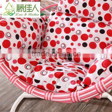 New Pink White Indoor Outdoor Patio Garden Living Room Bedroom Rattan Wicker Hanging Egg Basket Swing Chair photo-4