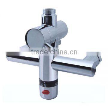 High Quality & Luxury Brass Thermostate Faucet, Chrome Finish and Wall Mounted, Upward Screw Spout