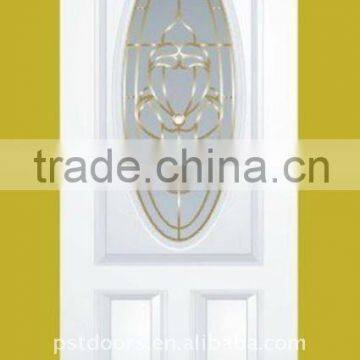 JINXUN Steel Entry Door 36"80" 3/4 Oval Model HEDAS