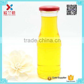 200ml Empty Glass Bottle Milk Bottle With Screw Lid Yogurt Bottles