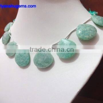 Amazonite Faceted Heart