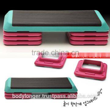 Club-Shaped Aerobic 3 Step Box/ Gym Equipment/ Rack