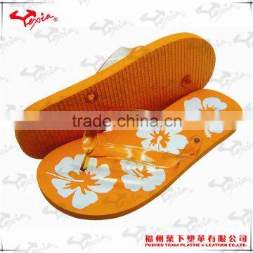 Cute and soft ladies PE beach flip flop