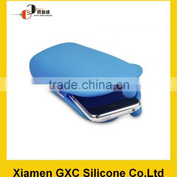 Silicone rubber cell phone cooler bag for phone