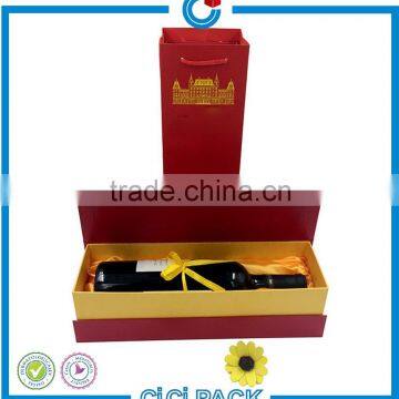 OEM & ODM high quality book-shaped cardboard carton wine bottle carton box                        
                                                                                Supplier's Choice