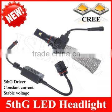 New products 2015 car accessories fanless 5th generation constant current stable voltage P13W/PX26W led head lamp