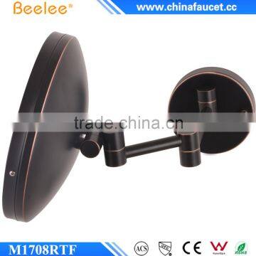 ORB Black Round LED Mirror Rectrable Wall Decorative Smart Mirror
