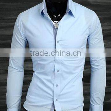 Latest Design Long Sleeve Cotton Spandex Non Iron Shirt for Men photo-3