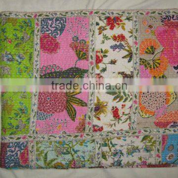 Wholesale Lots of Mix Patch Tukri Handmade Kantha Quilts Throws Bedspreads~At highly discounted prices