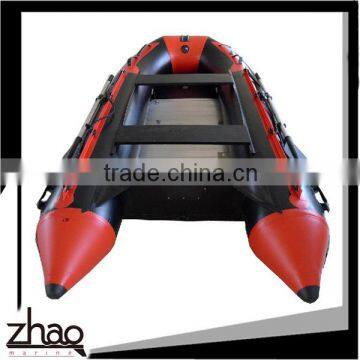 red and black0.7-1.2mm PVC inflatable sport boat