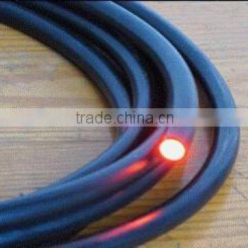 Swimming Pool Fiber Optic Lights Solid Side Glow Fiber Optic Lighting With Black& Transpartent PVC Shealth