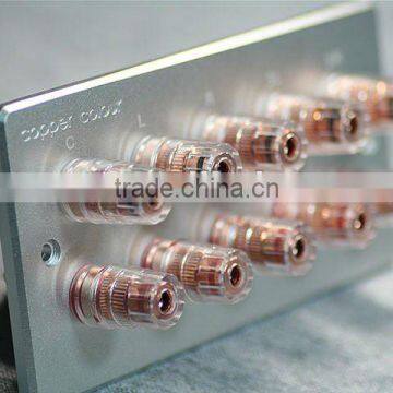 high-grade pure copper frosted surround speakers wall outlet