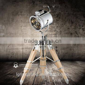 Hollywood retro small table light & table tripod light & wood table light