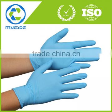 China disposable 100%nitrile gloves/nitrile gloves powder free /Vacuum bags/good quality/low price