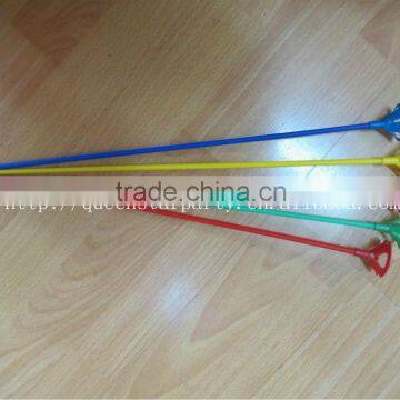 Quality goods colorful 40cm plastic balloon stick and cup