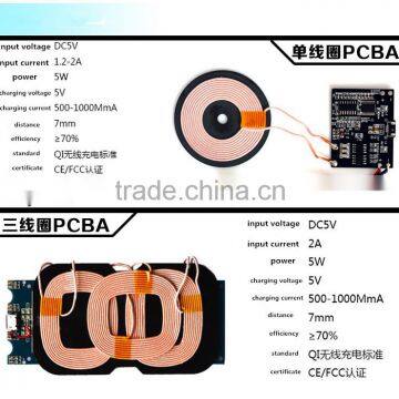 PCB with the 3 coils for wireless charger