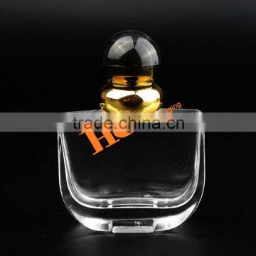 Sector Shaped Clear Perfume Glass Bottle Transparent bottle