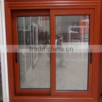 security and waterproof aluminium double glazed windows (WJ-ASW-1526)