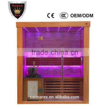 2 person dry sauna room,Dry sauna room with colorful light