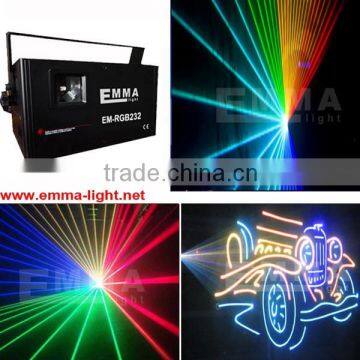 1.5W RGB 3D Animation Laser Light 20 kpps for KTV Xmas Party Wedding Show Club Pub Disco Dj