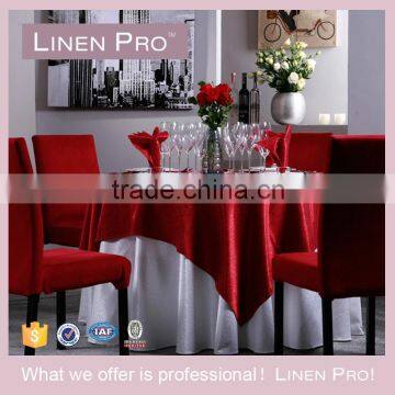 Linen Pro Chinese Red 5 Star Hotel Restaurant Table Cloth photo-3